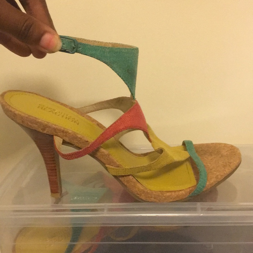 Kenneth Cole Reaction tri-color heels